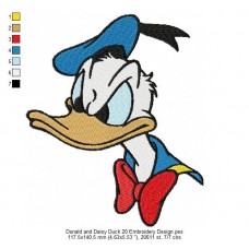 Donald and Daisy Duck 20 Embroidery Design